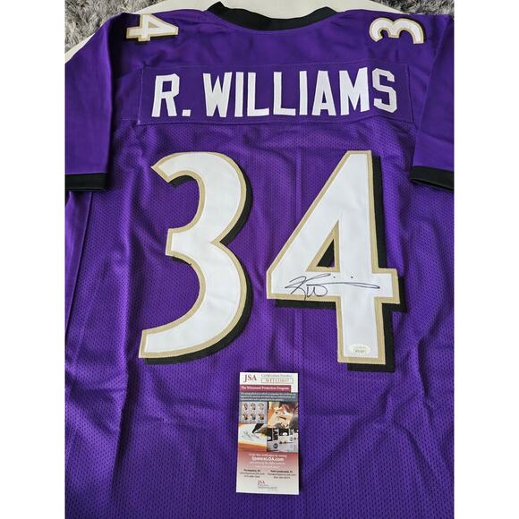 Other - Ricky Williams Autographed/Signed Jersey JSA COA Purple Custom Jersey